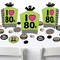 Big Dot of Happiness 80’s Retro - Totally 1980s Party Decor and Confetti - Terrific Table Centerpiece Kit - Set of 30